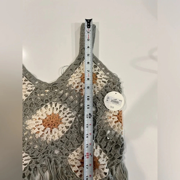 Altar'd State Tullabee Sage Willow Fringe Mama Tank - Picture 9 of 14